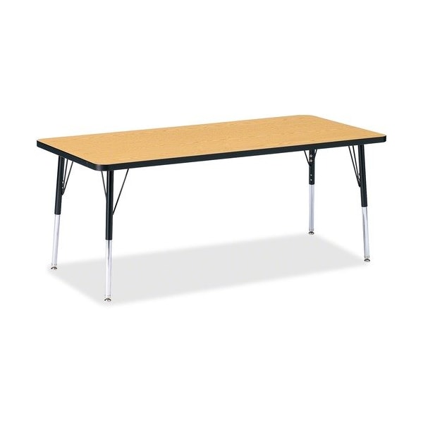 Jonti-Craft TABLE, RECTANGLE, 30X72, OK/BK JNT6413JCE210 - main